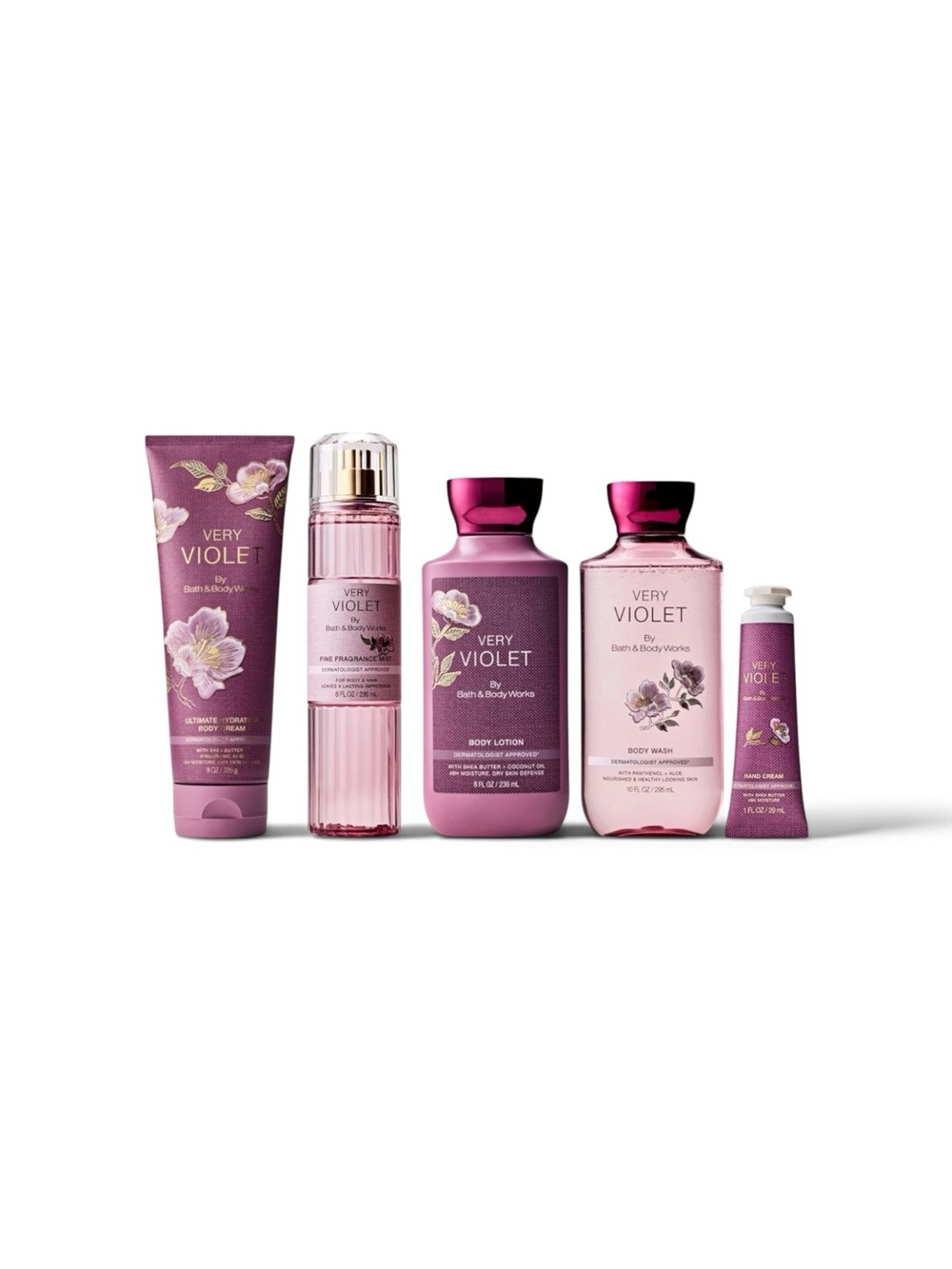 NEW! 5-Pc Bath & Body Works VERY VIOLENT Body Care Set Bundle - Picture 8 of 8